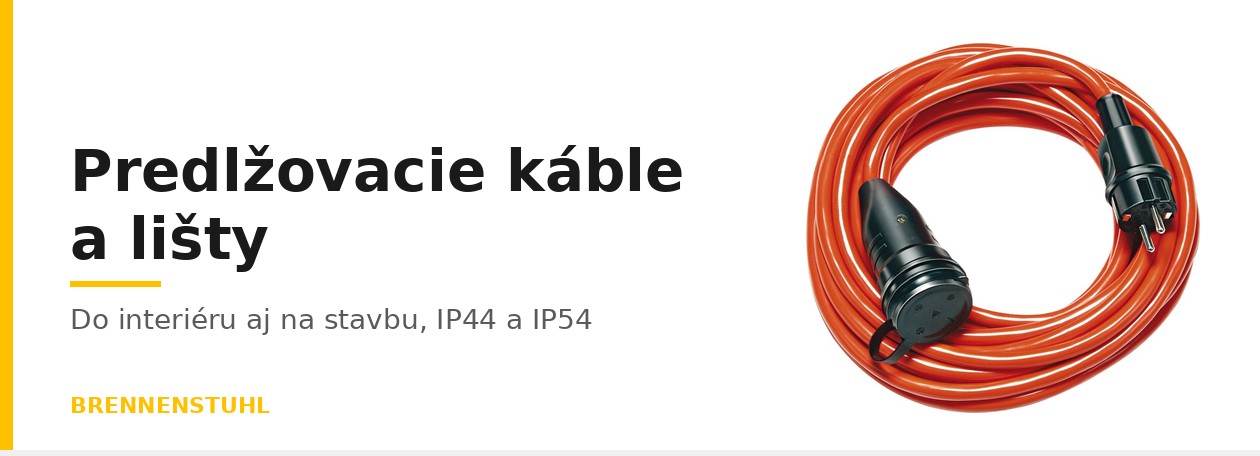 Predlžovacie káble a zásuvkové lišty