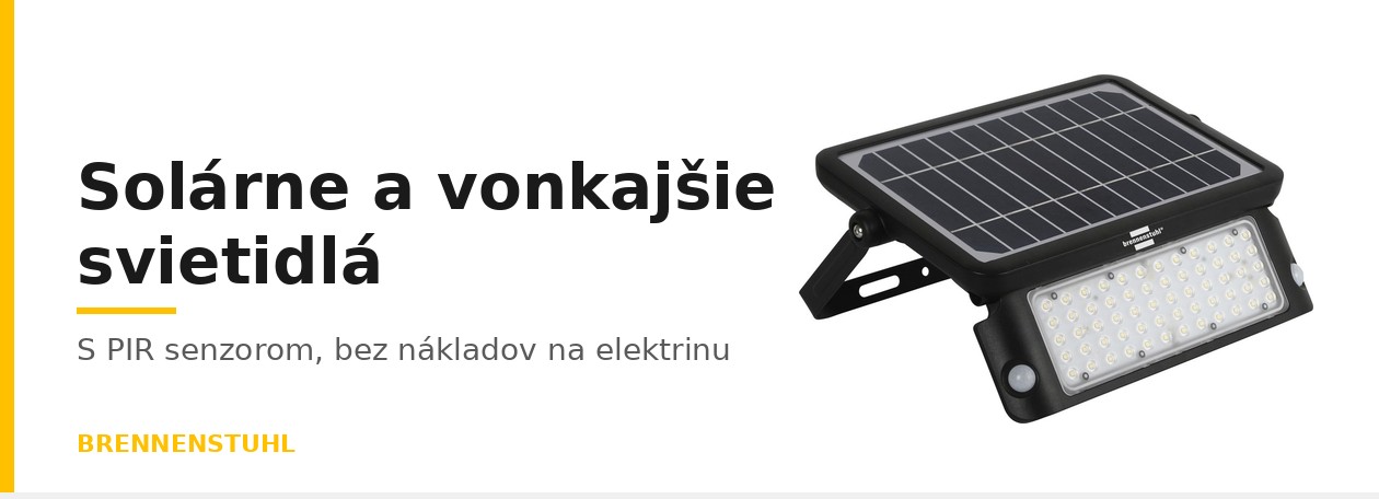 Solárne a vonkajšie svietidlá