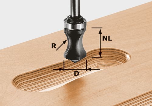 Festool Fréza na skryté držadlá HW S8 R16/NL32