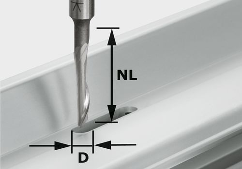 Festool Fréza na hliník HS S8 D5/NL23