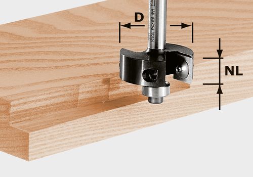 Festool Drážkovacia fréza s otočným nožom HW S8 D38/12