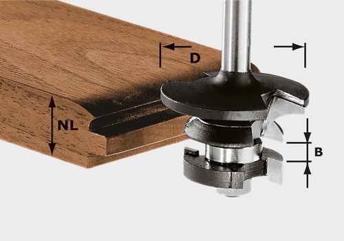 Festool Kontraprofilová frézka na pero HW S8 D43/21 A/KL