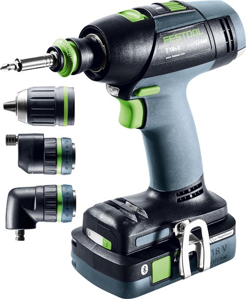 Festool Akumulátorový vŕtací skrutkovač T 18+3 HPC 4,0 I-Set