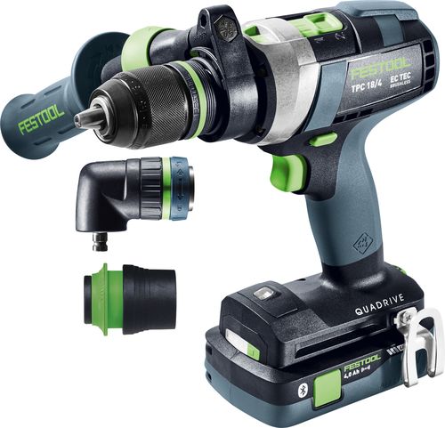 Festool Akumulátorový príklepový vŕtací skrutkovač QUADRIVE TPC 18/4 5,0/4,0 I-Set