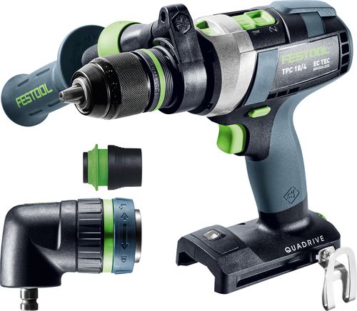Festool Akumulátorový príklepový vŕtací skrutkovač QUADRIVE TPC 18/4-Basic-Set