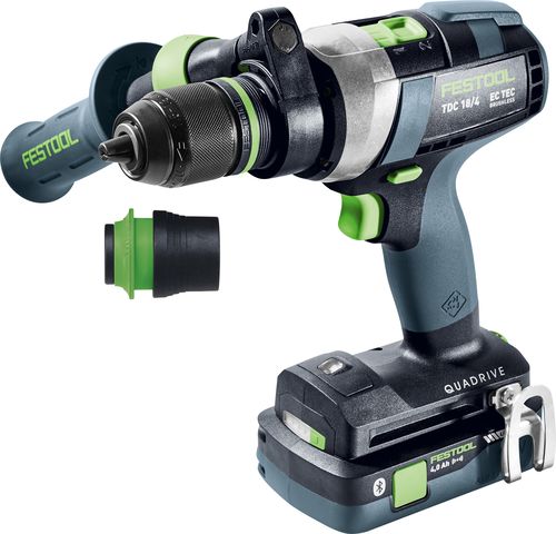Festool Akumulátorový vŕtací skrutkovač QUADRIVE TDC 18/4 5,0/4,0 I-Plus
