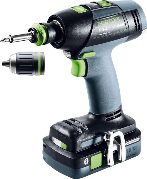 Festool Akumulátorový vŕtací skrutkovač T 18+3 HPC 4,0 I-Plus