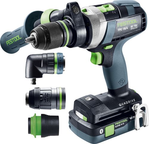 Festool Akumulátorový príklepový vŕtací skrutkovač QUADRIVE TPC 18/4 5,0/4,0 I-Set/XL